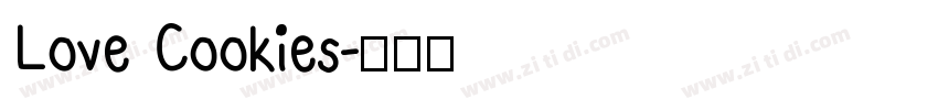 Love Cookies字体转换